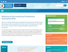 Tablet Screenshot of insolvency-practitioners.org.uk
